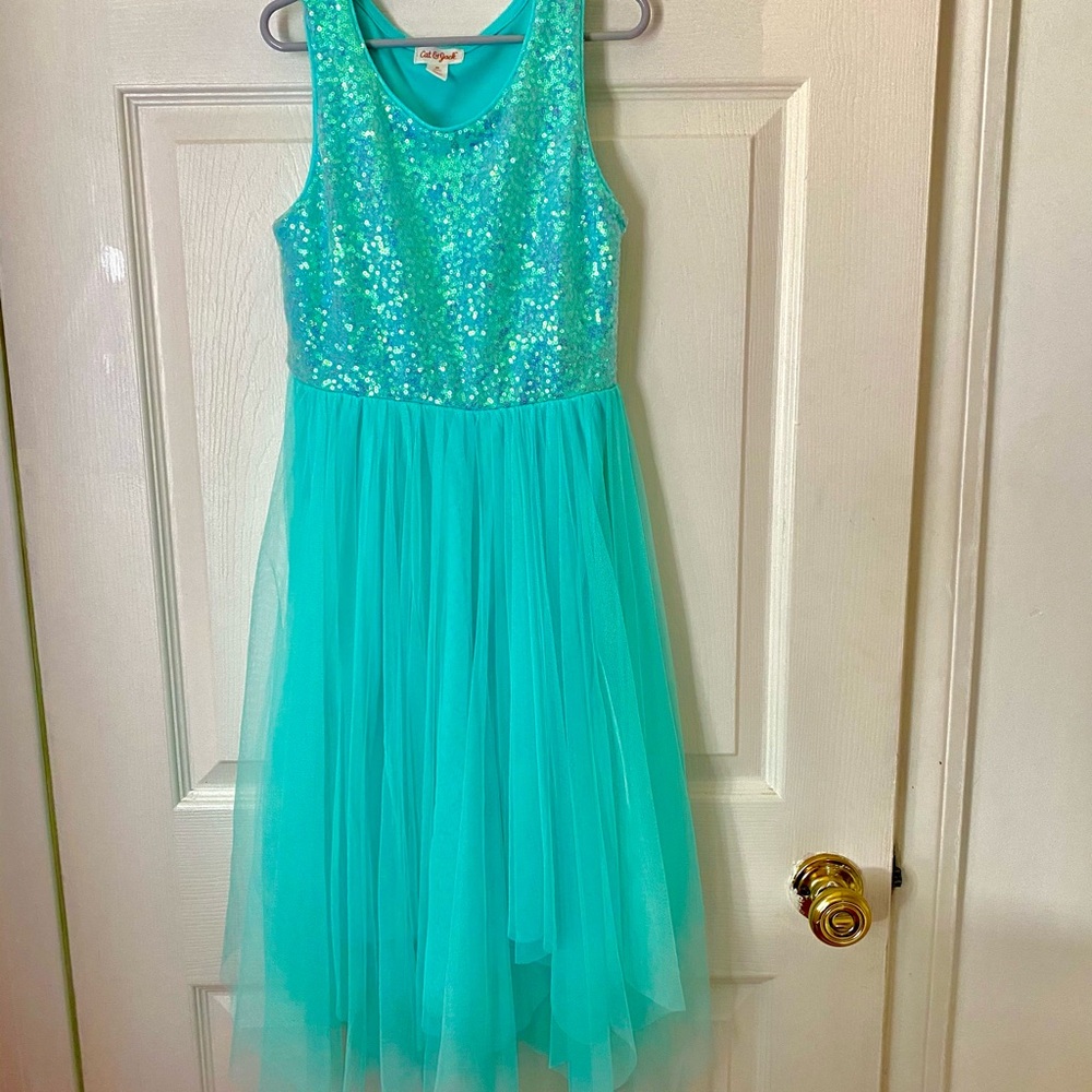 Cat and Jack Sequin Dress with tulle. Size Medium Girls.